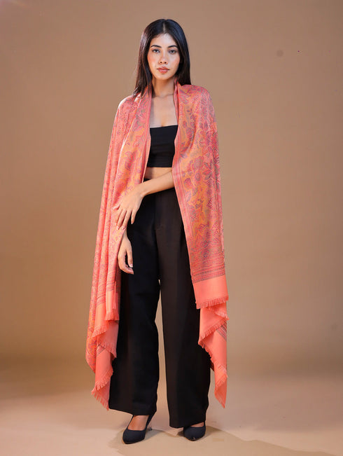 Women's Jamawar Wool Shawl